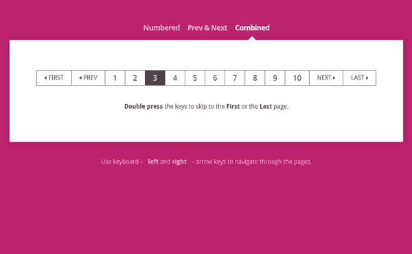 Keyboard Shortcuts for Pagination